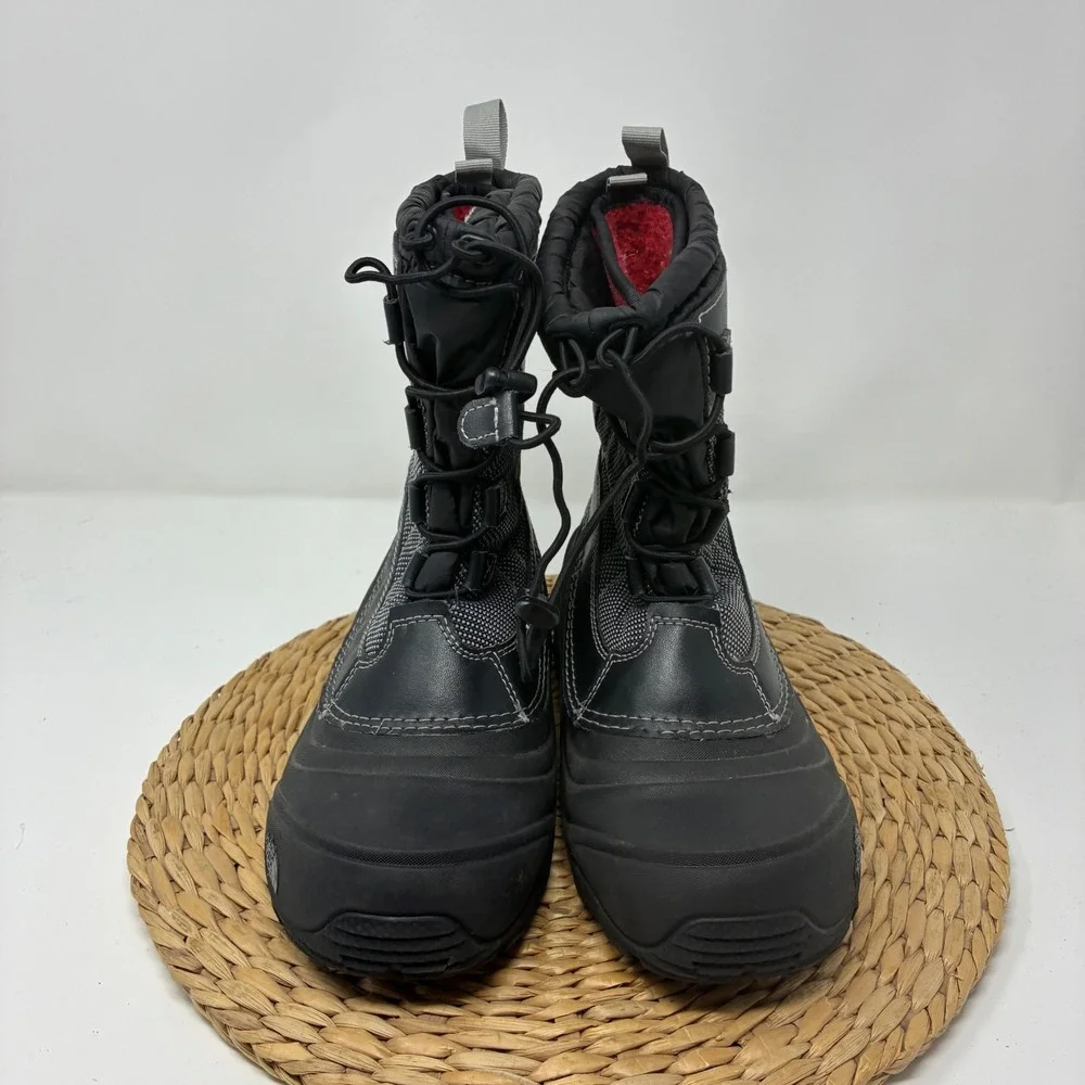The North Face Women's Size 5 Black‎ Leather Winter Snow Boots Insulated